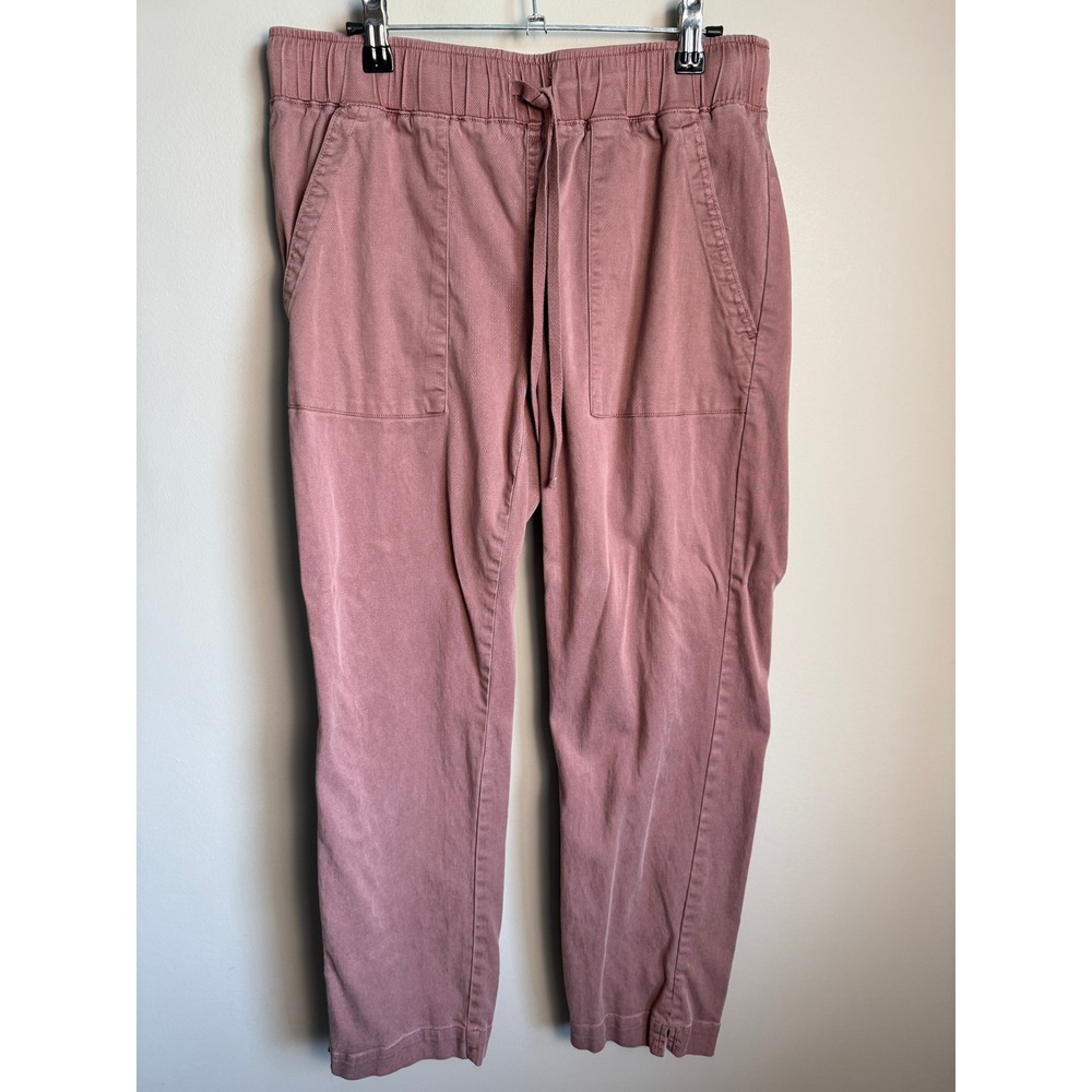 Buffalo Womens Dull Salmon Pink Tencel Blend Jogger Pants Small Casual Comfort